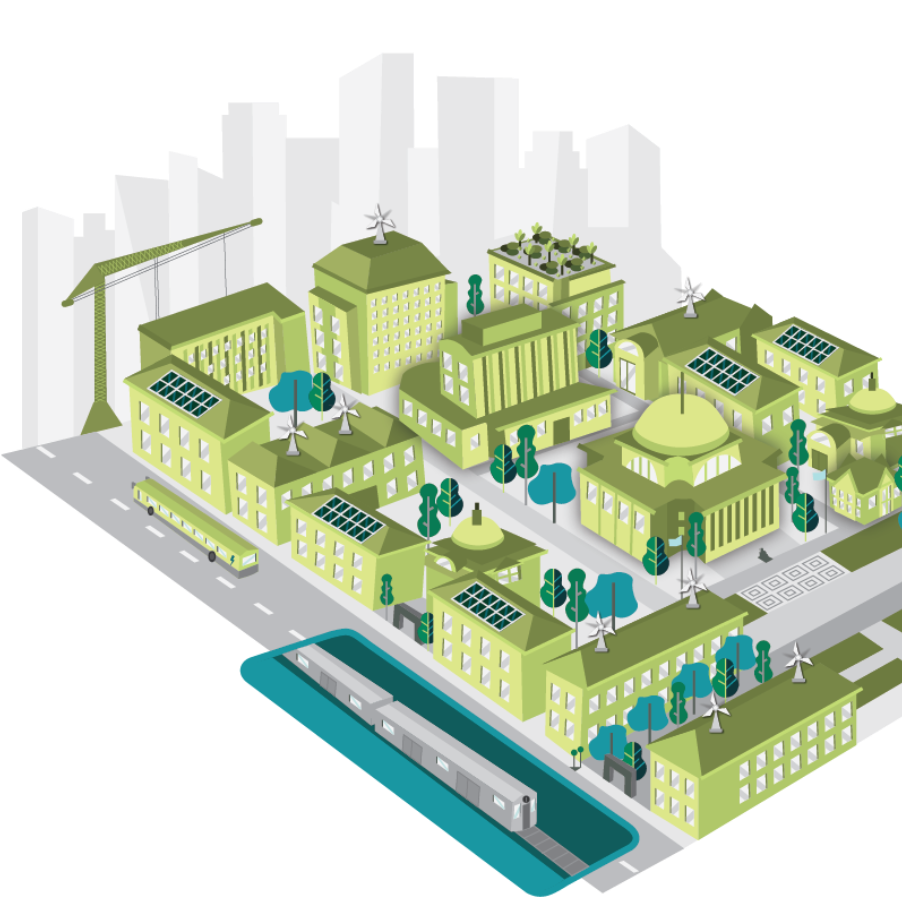 green campus graphic