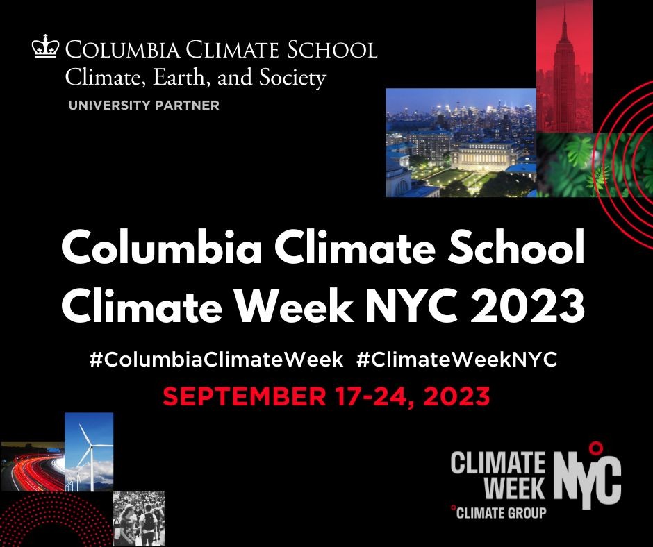 Columbia Climate School Climate Week NYC 2023 University Partner