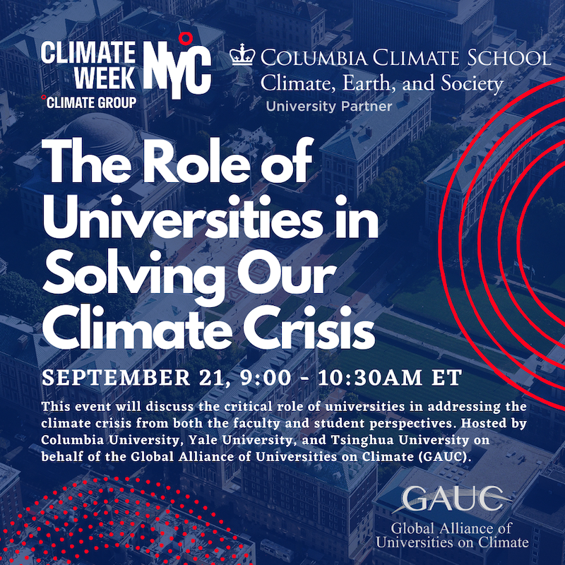 The Role of Universities in Solving our Climate Crisis graphic