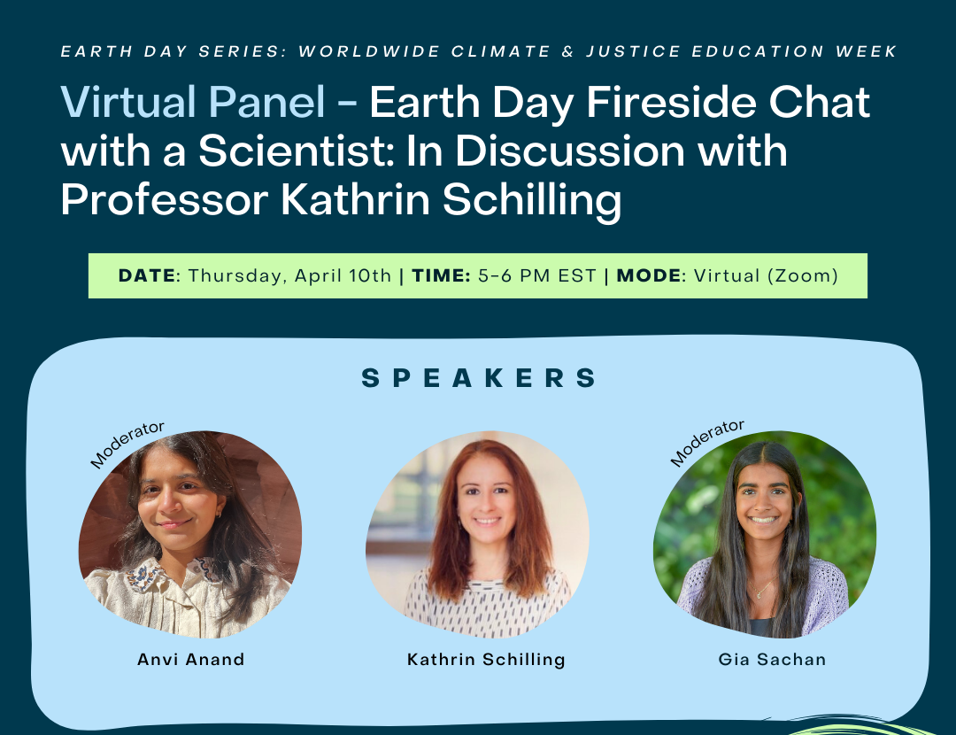 Earth Day Fireside Chat with a Scientist: In Discussion with Professor Kathrin Schilling