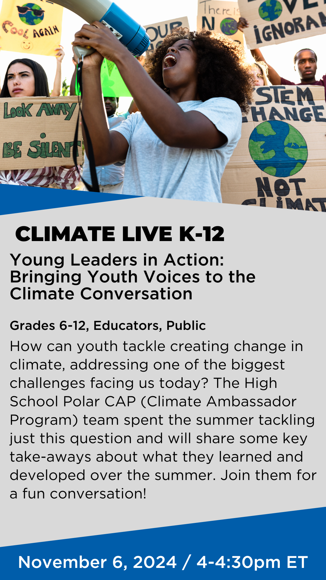 Climate LIVE K12: Bringing Youth Voices to the Climate Conversation