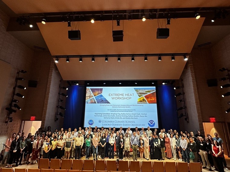 Extreme Heat Workshop July 2024 Group Photo at The Forum at Columbia University
