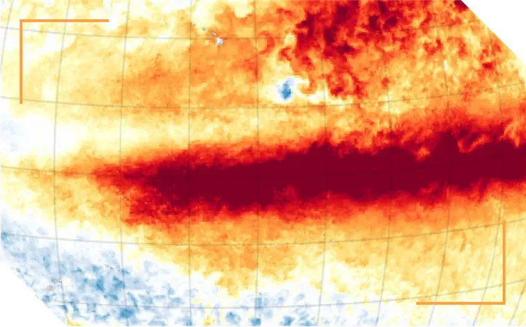 Satellite imagery of weather patterns