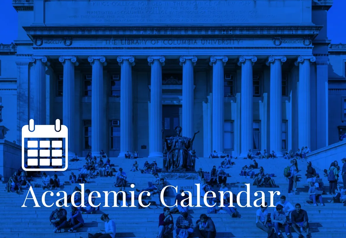 Lowe Library with text Academic Calendar