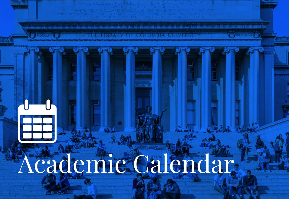 Lowe Library with text Academic Calendar
