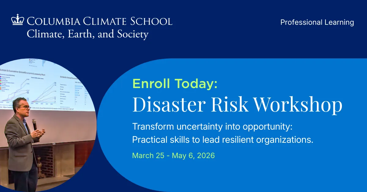 Professional Learning Workshop: Climate and Disaster Risk for Organizational Leadership