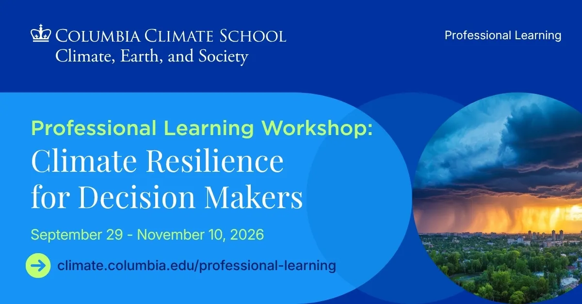 Professional Learning Workshop: Climate Resilience for Decision Makers