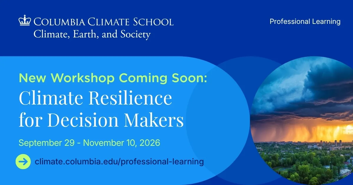Professional Learning Workshop: Climate Resilience for Decision Makers
