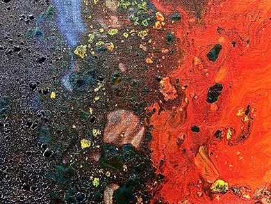 Colorful bits of plastic 