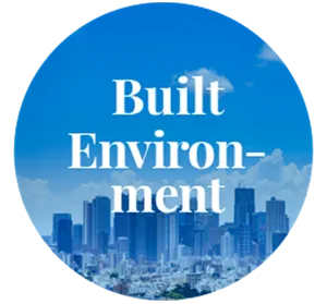 Skyline with text Built Environment